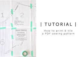 Your assembled pattern sheet should look like a big version of the diagram to the right How To Print And Tile A Pdf Sewing Pattern Maven Patterns