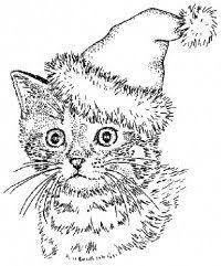 Once you've finished coloring your dog and cat coloring printables, you must be very proud of yourself for completing a masterpiece—as you should be! Christmas Cat Cat Coloring Page Cat Coloring Christmas Coloring Pages
