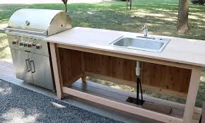 Install more pipes install a pvc drainpipe and adapter for the sink trap. Outdoor Kitchen Longview Woodworking With Jon Peters