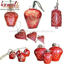 Red Wholesale Cow Bells Iron Metal Cowbell With Leather Strap Or Rope Custom Sizes Design Color Cowbell For Decorations Buy Who Cow Bell Metal Crafts Bells
