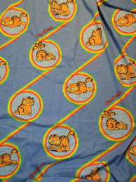 Garfield Bed Sheet Set Twin Flat Fitted Rainbow Ginger Cat Etsy Twin Sheet Sets Bed Sheet Sets Rainbow Sheets