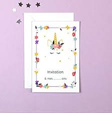 Les meilleures texte d'anniversaire fille. Amazon Fr Invitation Anniversaire Fille