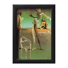 Femme a tete de roses (woman with head of roses) by salvador dali, unsigned lithograph. Woman With A Head Of Roses 19 W X 27 H X 1 D Art Com Touch Of Modern