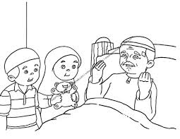 12 gambar burung garuda hitam putih untuk paud belajar. Gambar Mewarnai Dua Orang Anak Sedang Menengok Kakeknya Yang Sakit Ebook Anak