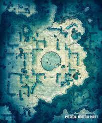 Sunken Ruins Battlemaps Fantasy Map Dnd World Map Dungeon Maps