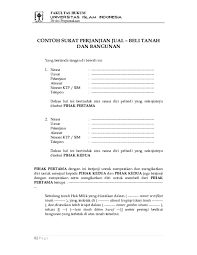 Blangko surat perjanjian pernyataan jual beli tanahfull description. Pdf Contoh Surat Perjanjian Jual Beli Tanah Dan Bangunan2 Fh Uii Feri Fratama Academia Edu