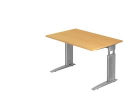 Schreibtisch Us12 C Fuss 120x80cm Buche Gestellfarbe Silber Haus Deko Tisch Schreibtisch