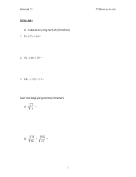 Seronoknya teknik matematik bersama cikgu aida. Pt3 Soalan Akhir Tahun Matematik Tingkatan 2