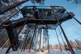 Snohetta Adds A Soaring Mirrored Cabin To Treehotel In Sweden