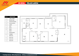 Langkah langkah penghasilan pelan lantai ruang pejabat konsep. B2 006a Mahligai Idaman Development Sdn Bhd