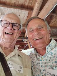 Fallon picnic with Coleman Felser from the cross-country team: