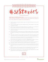 52stories Printables Familysearch Family History Projects Family Search History Journal