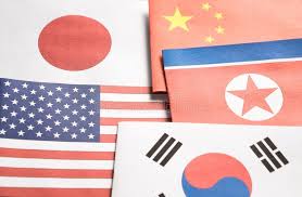 Maybe you would like to learn more about one of these? North Korea United States Of America Usa South Korea And Japan Stock Photo Image Of Danger Flag 103770186