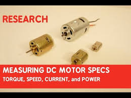 how to measure dc motor specs torque speed current and power