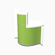 Modern reception desks come in many forms and regardless of the design you end up with it is important to keep it clean and orderly. Wave Modern Design Small Reception Desk White Counter Top With Left Low Level Section High Gloss Dark Green Front W858xd925xh1103mm Hunt Office Ireland