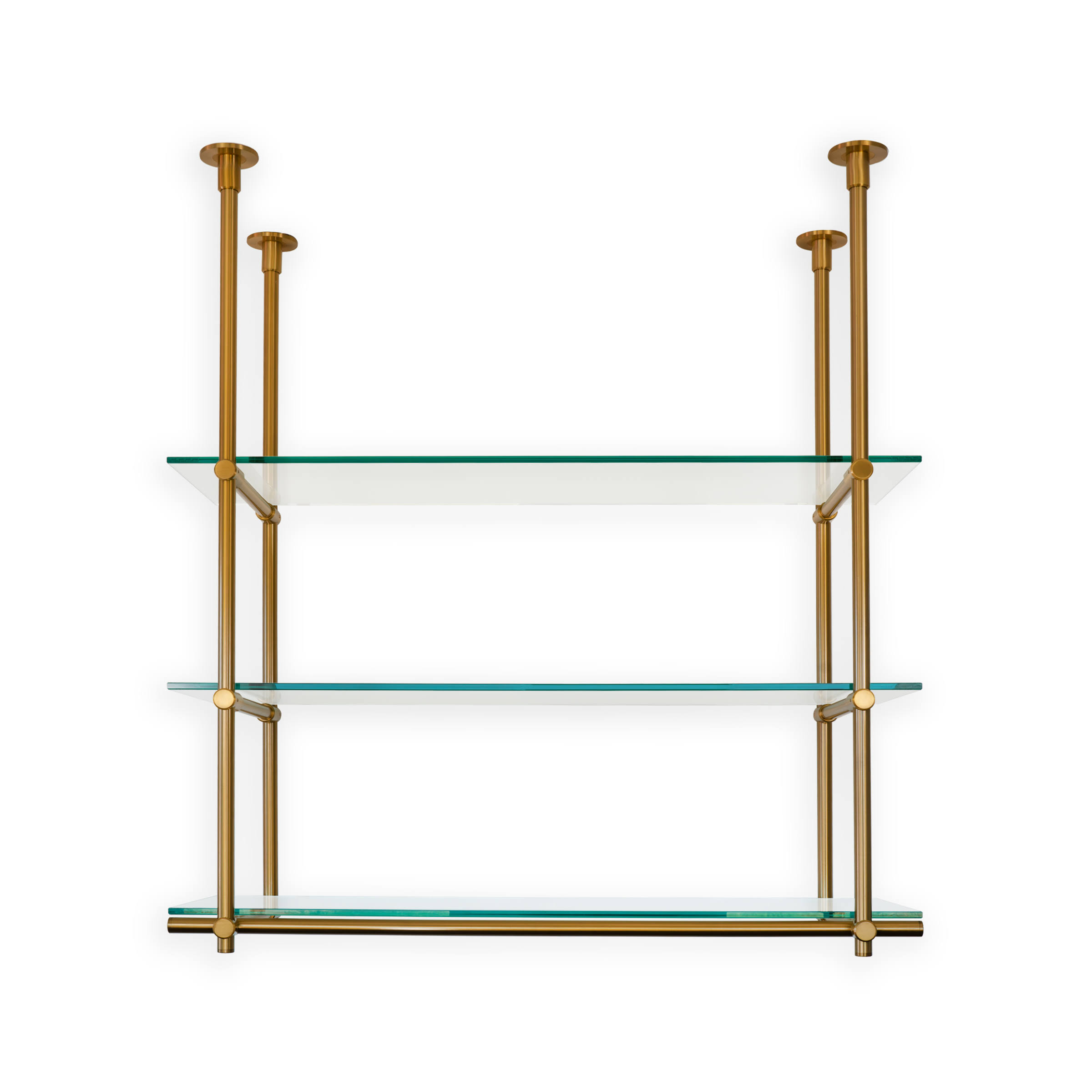Iron Abode Colette Shelving Unit Custom Ceiling-Mounted Shelves