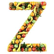 Letter Z Made Of Fruits Isolated On A White In 2020 Lettering Mixed Fruit Picture Letters