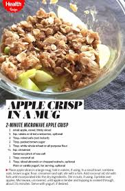 How To Make A 2 Minute Apple Crisp In A Mug Mug Recipes Recipes Food