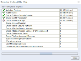 How To Drop Fmw Schemas Using Repository Creation Utility Rcu Drop Mobile Security Sql Server