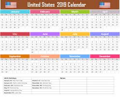 United States 2019 Calendar 2019calendar 2019holidayscalendar 2019usaholidayscalendar Usacalendar Holiday Calendar Printable Holiday Calendar 2019 Calendar