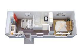 Granny Flats Small Space With Huge Potential High Building Standards Small Apartment Plans One Bedroom House Plans Small Apartment Floor Plans