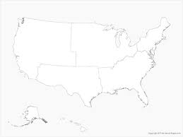 Contains a large collection of free blank outline maps for every state in the united states to print out for educational, school, or classroom use. Vector Map Of The United States Of America With Regions Outline Free Vector Maps