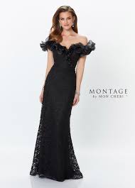 Montage Style 119931 Champagne Formal Dresses Off Shoulder Gown Off Shoulder Gown Couture