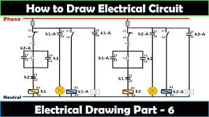 The visual representation usually follows standard symbols and sets so that the electric diagram can be understood by all. How To Draw Schematics Circuit And Diagrams Electrical Drawing Part 6 Electrical Technician Youtube