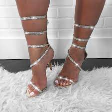 Silver diamond lace up heels. Diamond Girl Gold Strappy Heels 40 Liked On Polyvore Featuring Shoes Yellow Gold Shoes Gold Shoes Gold Strappy Heels Silver Strappy Heels Strappy Heels