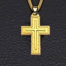 Timeless gold cross necklace