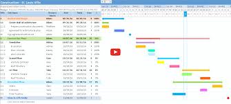 excel project plan template with gantt chart printable