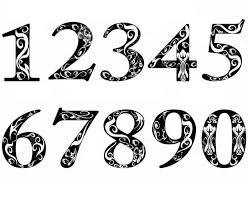Pictures Of Number 1 10 Number Tattoo Fonts Numbers Typography Tattoo Lettering Fonts
