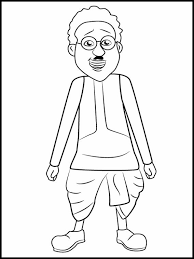 Motu Patlu 5 Printable Coloring Pages For Kids Kids Printable Coloring Pages Printable Coloring Book Star Coloring Pages