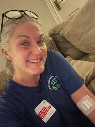 Feeling very emotional and proud, made my first donation in honour of my  Mum who passed away 4 months ago after 40+ blood transfusions to keep her  alive, but sadly she lost