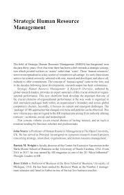 This easy to navigate book page 5/29 Pdf Strategic Human Resource Management A Research Overview
