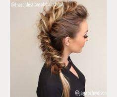 Braided Faux Hawk Prom Hair Rocker Hair Hair Styles Braided Hairstyles