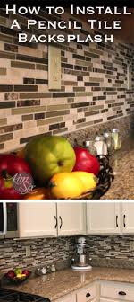 How To Install A Pencil Tile Backsplash And What It Costs Tile Backsplash Kitchen Tiles Backsplash Kitchen Wall Tiles Backsplash