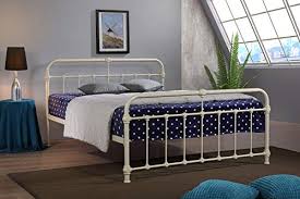 3'0 single w 90cm x l 190cm. Mandy Double Metal Bed Frame Cream Hospital Victorian Style Small Double King Size Bed 5ft King Size Buy Online In Montenegro At Montenegro Desertcart Com Productid 54198875