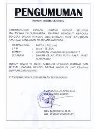 Contoh contoh susunan acara 17 agustus menggunakan bahasa sunda terbaik. Contoh Announcement Hari Pendidikan Nasional Contoh Rom