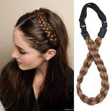 Womens Fashion Hair Plaited Elastic Headband Braided Hair Band Diy Accessories Ebay Hair Bands Diy Braided Hairstyles Headband Hairstyles