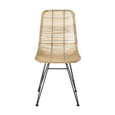 Rattan Adds A Laid Back Style To Your Home Interiors Rattan And Metal Chair Pitaya Maisons Du Monde Chaise Rotin Chaise Maison Style