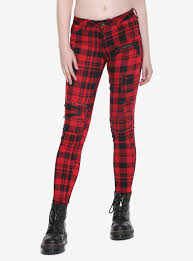 Black And Red Checkered Pants Blackheart Red Black Plaid Super Skinny Pants Red And Black Plaid Red Plaid Pants Black Super Skinny Jeans
