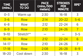 cardio exercise 20 minute rowing machine workout shape