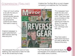 One part of the layout which i find to be very important is the huge bold print, i think that this bold print is included so that it catches any passing eyes; Catherine Thompson Broadsheet Vs Tabloid
