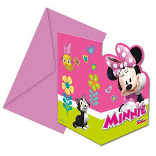 Design & order invitations online. Minnie Mouse Birthday Invitations Card 6pcs Chf6 90
