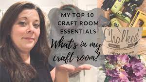 There are also kitchen cabinets towards the wall for a small pantry and hung up high for closed storage. My Top 10 Craft Room Essentials Dollar Tree Supplies More Youtube
