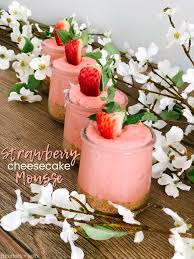 End the meal on a sweet note with quick and easy dessert recipes, which don't break the bank. Fluffy Strawberry Cheecake Mousse Dessert 3 More Spring Desserts