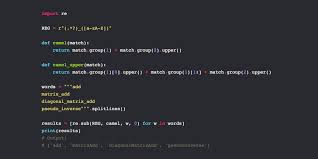 Any public member is pascal case, what does the underscore do for you? Snake Case To Camel Case And Back Using Regular Expressions And Python Dev Community