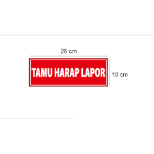 Di sini kamu bakal disajikan berbagai stiker wa lucu, seperti karakter kelinci, burung, buaya, kucing. Stiker Informasi Tamu Harap Lapor Rt Rw Perumahan Kos Kontrak Keamanan Signage Himbauan Peraturan Shopee Indonesia