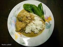 Nasi Putih Ayam Masak Kurma Pucuk Janggus Malaysianfood Fooddiaries Food Chicken Rice